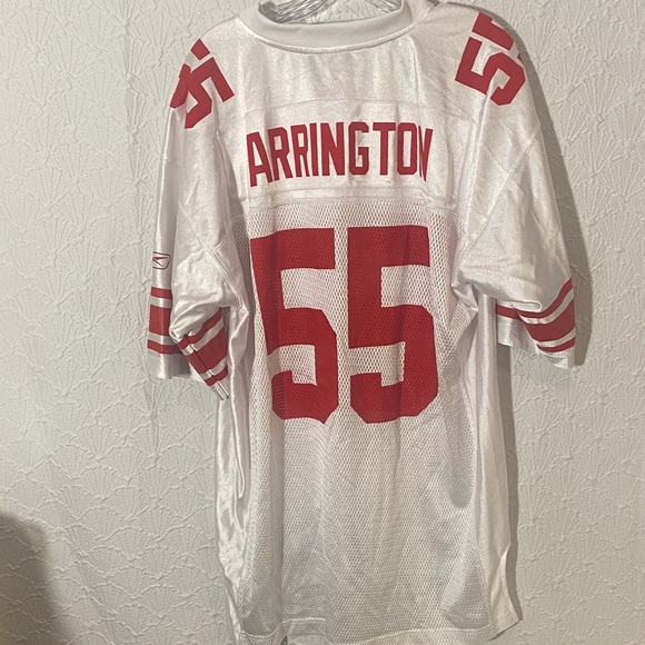 Reebok NFL Equipment Jersey NEW YORK GIANTS  LAVAR ARLINGTON #55 Collectors Fans - Picture 6 of 10